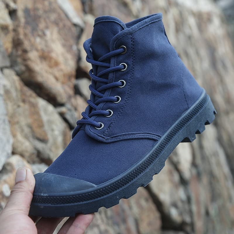 Sapatos de lona de alta qualidade masculinos ao ar livre língua integrada Martin botas deserto à prova de terra sapatos