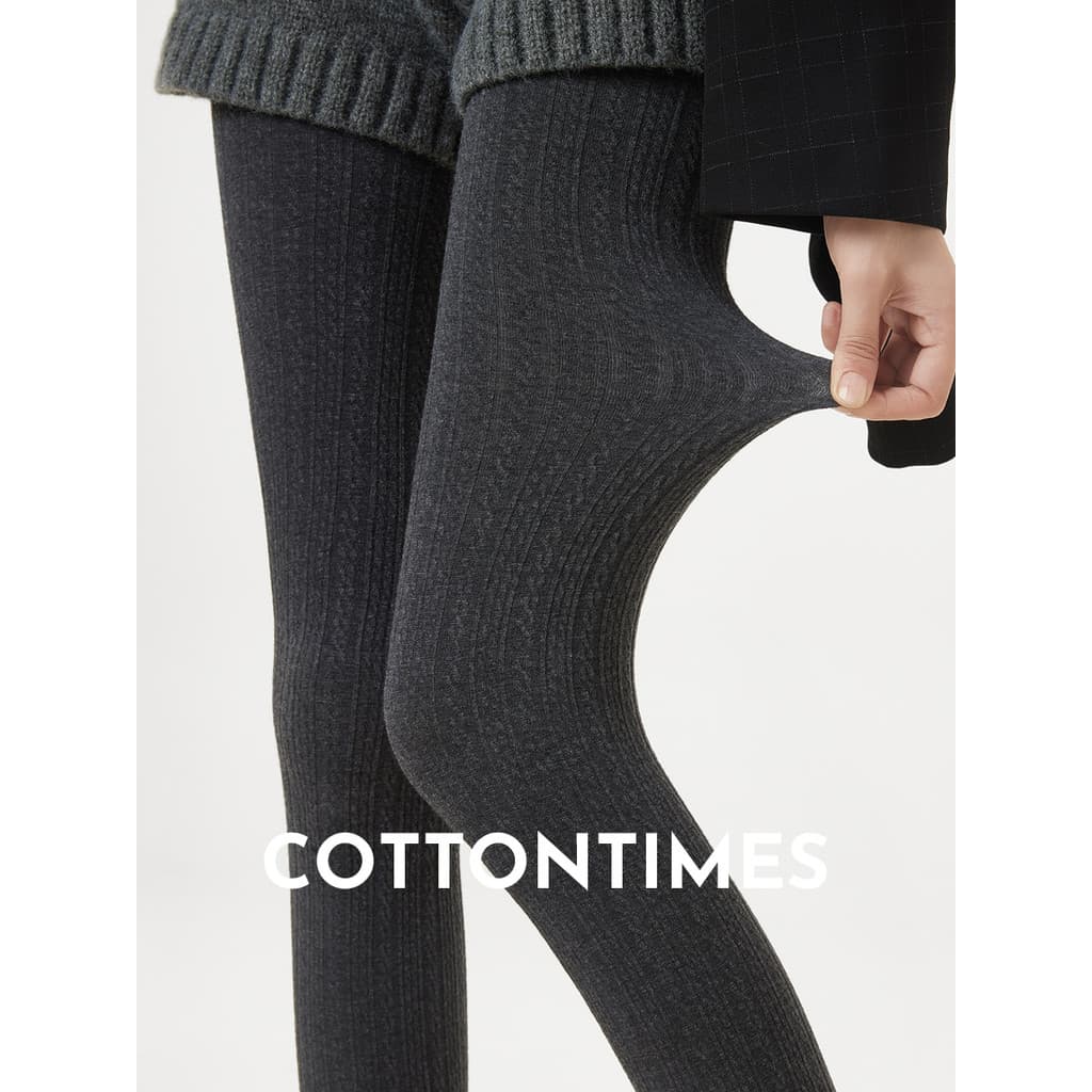 Leggings cinza femininas primavera outono estilo miu estilo mais magro olhar longo tubo meia-calça outono inverno exteri