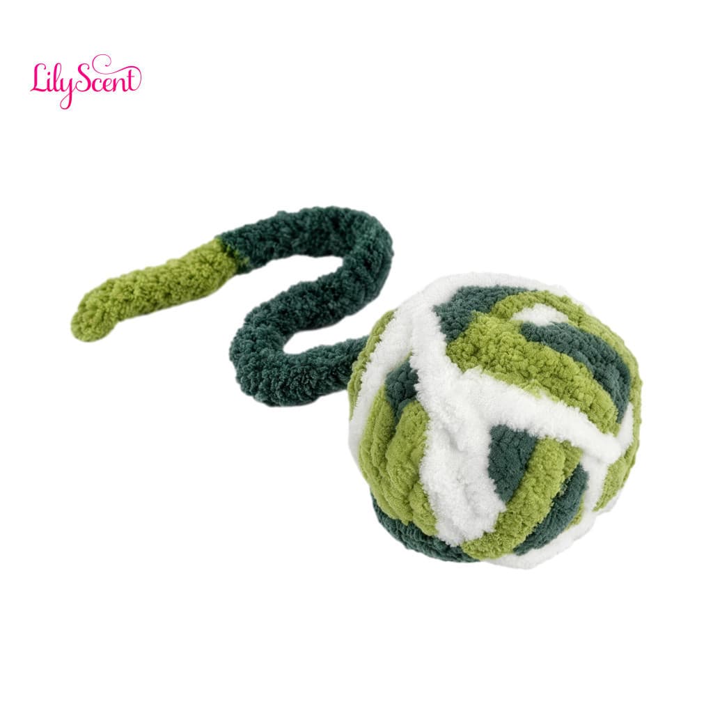 Cat Toy with Bell Chew – Woven Rope Small Ball for Indoor Cats and Kittens Perfect for Biting Chasing Self-play Exerci