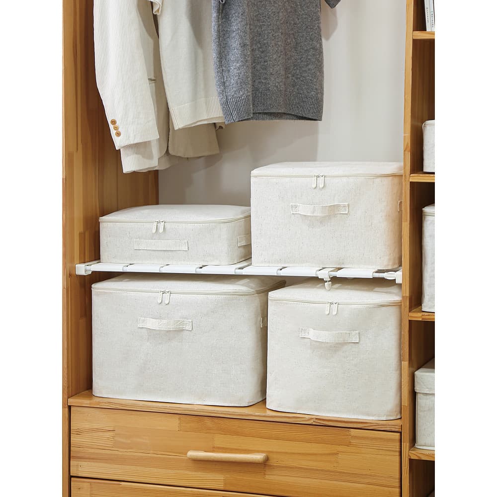 Saco de armazenamento de colcha tecido colcha cesta de armazenamento de roupas guarda-roupa doméstico algodão puro laváv