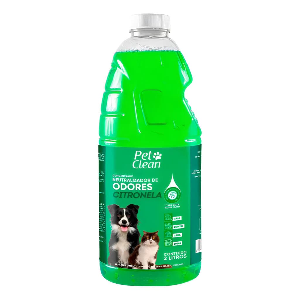 ELIMINADOR DE ODORES CITRONELA PET CLEAN 2 L