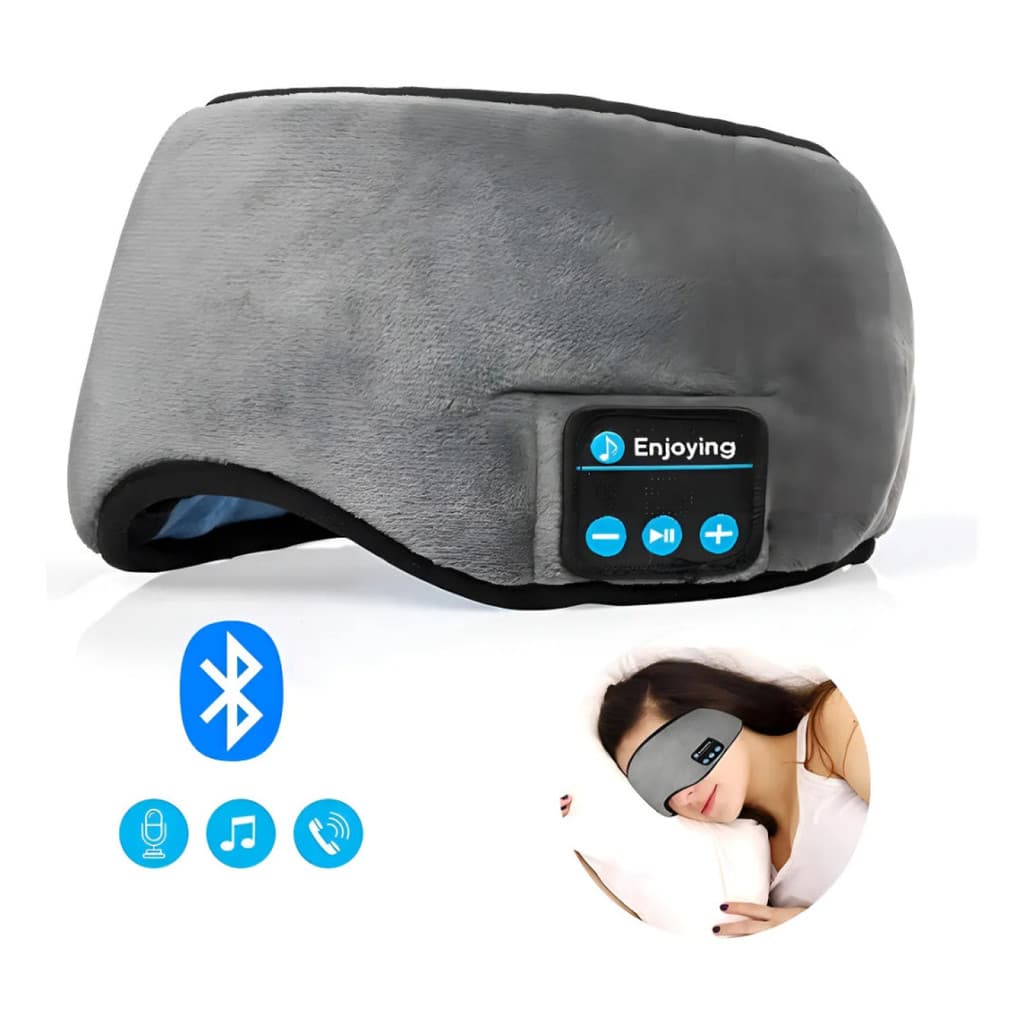 Mascara Tapa olho Com Som Bluetooth Fone Tapa Ouvido
