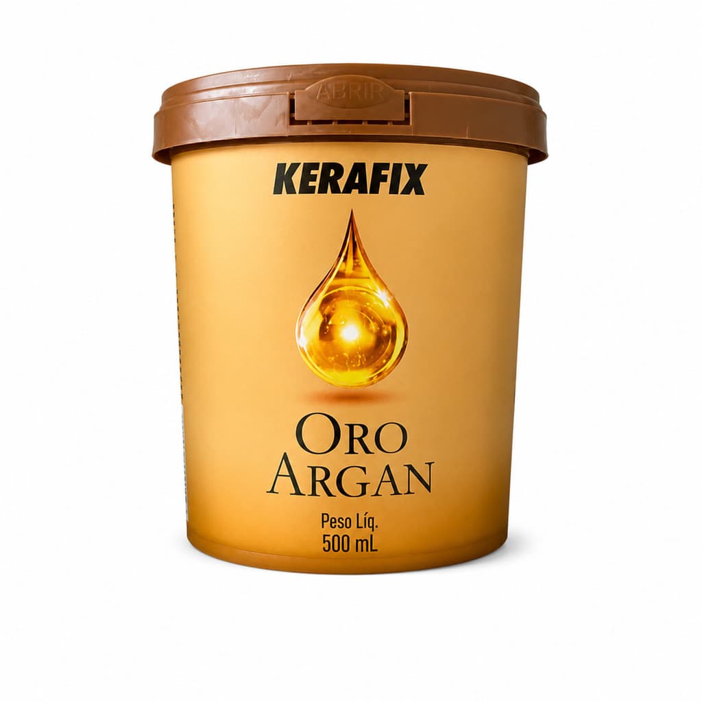 Máscara de Altíssima Hidratação Capilar Secos e Danificados KERAFIX ORO Argan Probelle 500ml