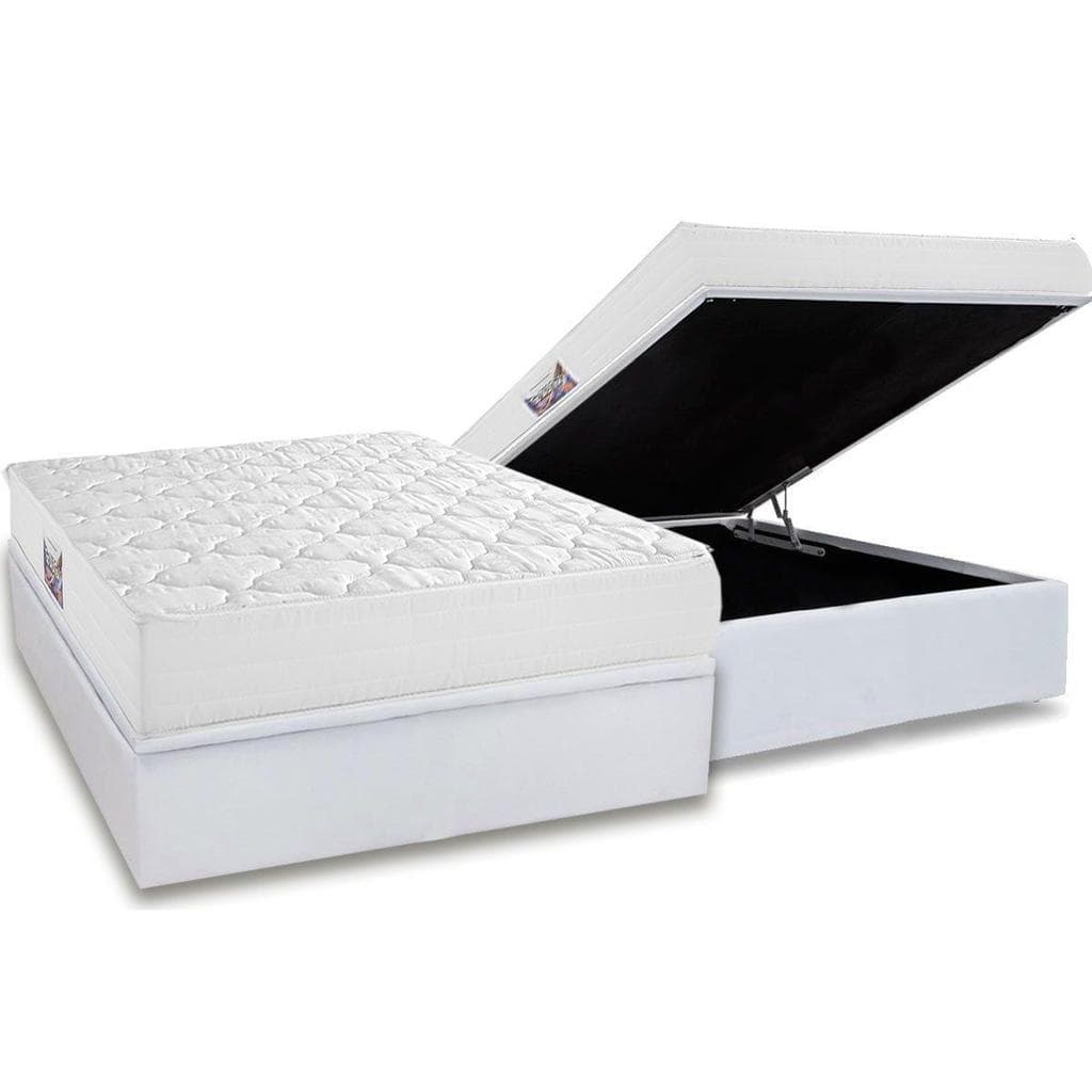 Cama Box Baú CRC Casal +Colchão D45 Espuma Top Herval 138