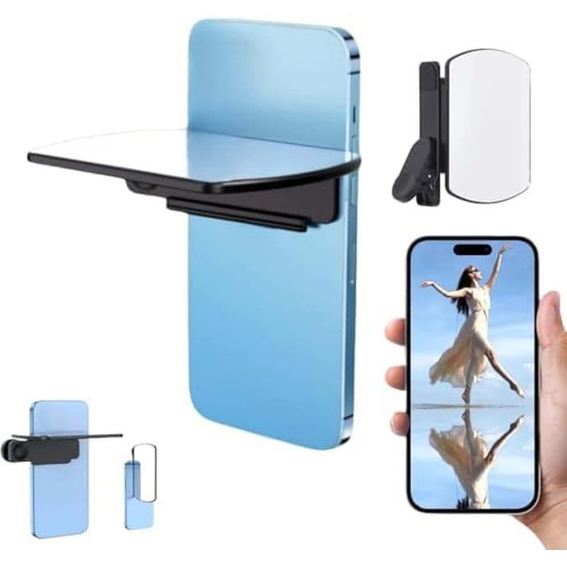 Kit De Clipe De Reflexão De Espelho De Câmera De Smartphone-Lente De Efeito HD Tiro De Telefone De Vidro Para Fotografia