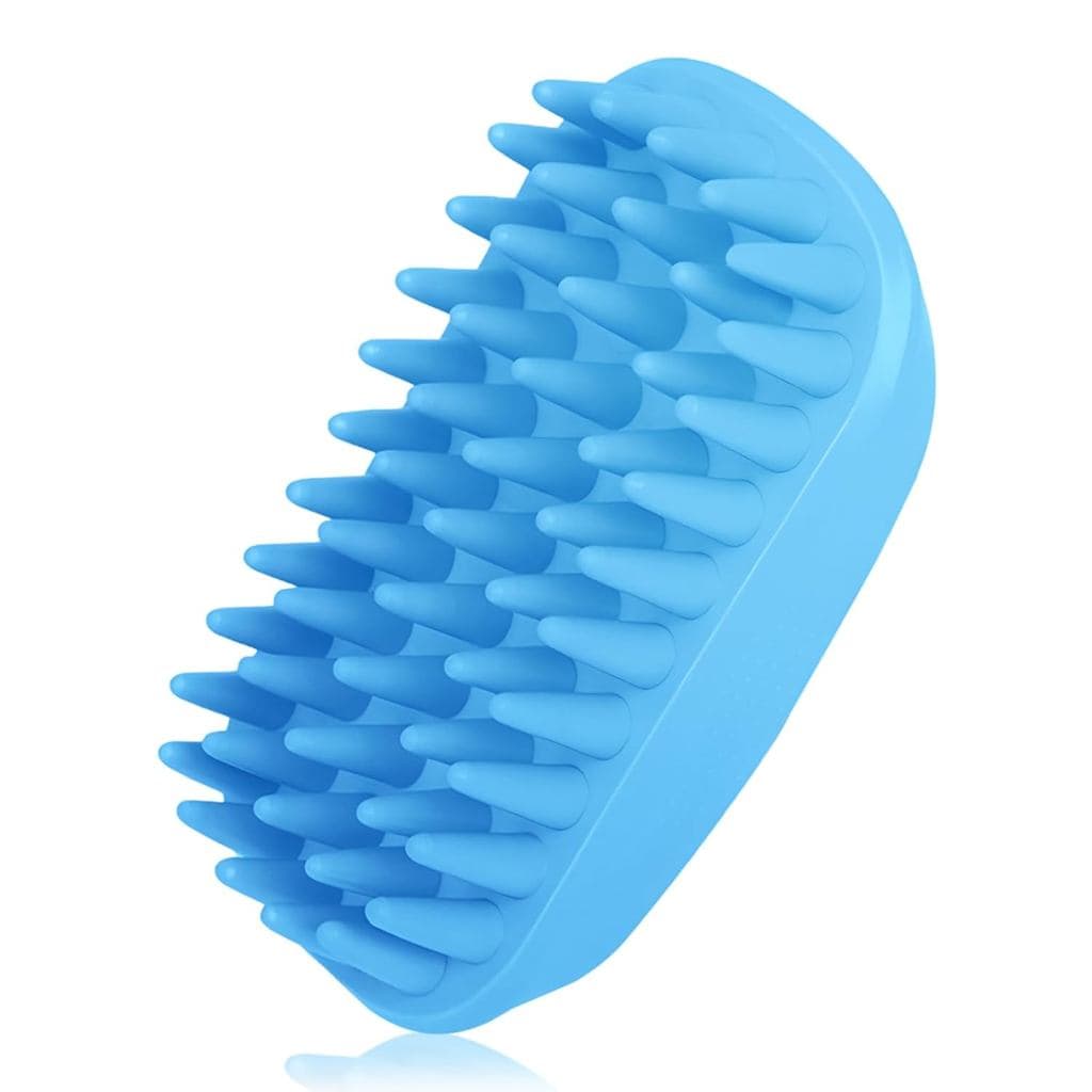 Escova de Banho para Cães, Escova de Silicone para Shampoo de Animais de Estimação, Escova de Borracha para Lavar no Chu