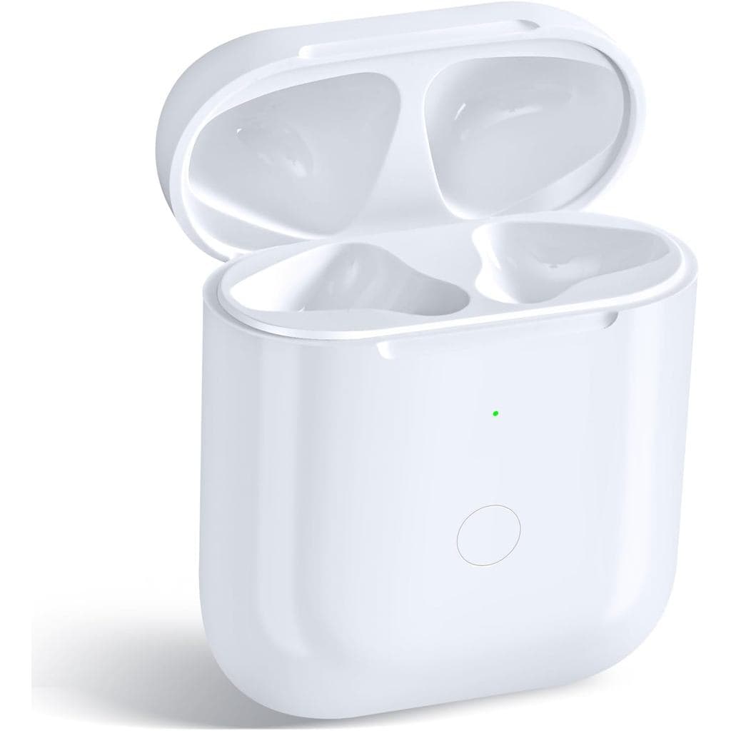 Capa de Carregamento Sem Fio Compatível com AirPod de 2ª e 1ª Geração, Capa de Carregamento para Air Pod 2 e 1 com Botão