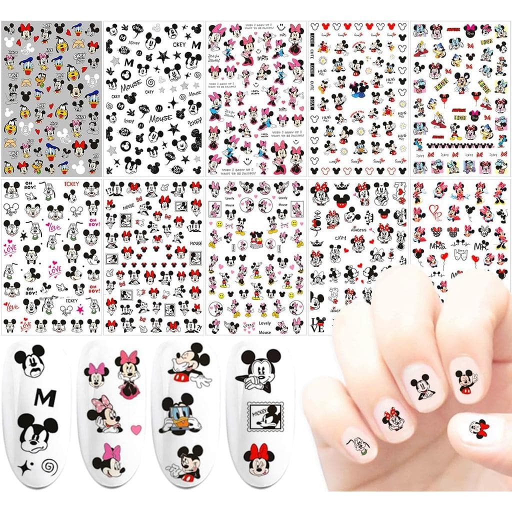 Adesivos de Unhas Fofos 3D Autoadesivos, Decalques para Unhas, Lembranças de Festa, Presentes para Mulheres, Suprimentos