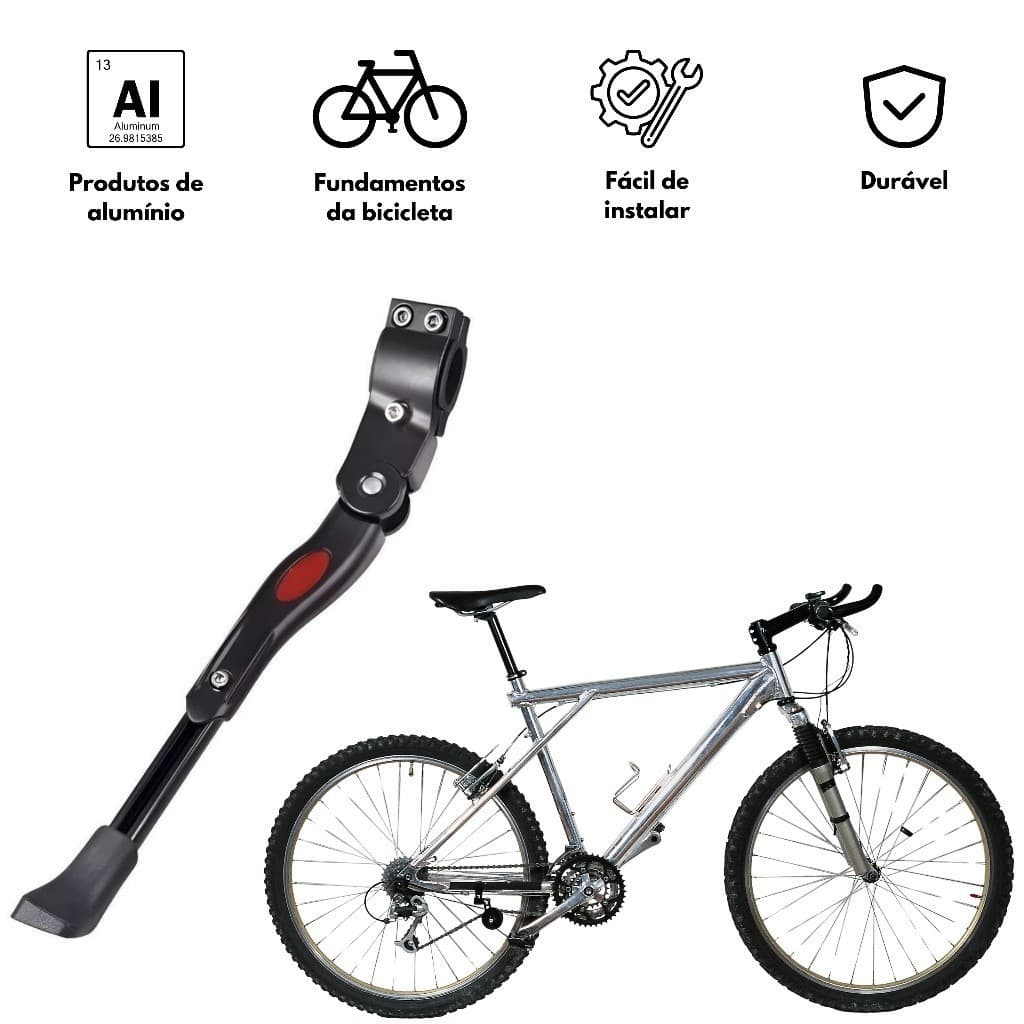 Descanso Lateral Pezinho Alumínio De Descanso Para Bicicleta Regulavel Emborrachado novo nova