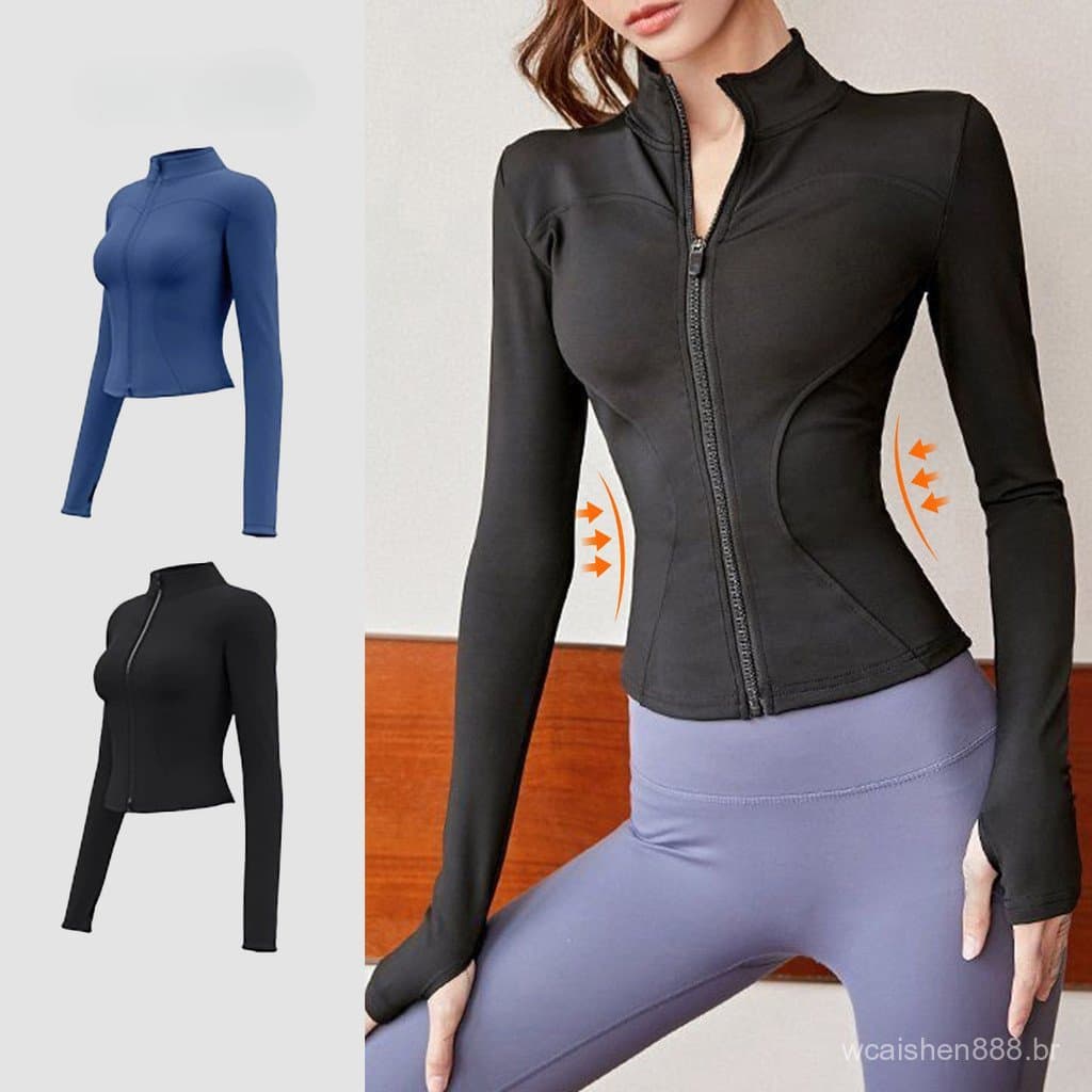 Jaqueta Esportiva Lazer Controle De Barriga Zíper Fitness Corrida LNA109025