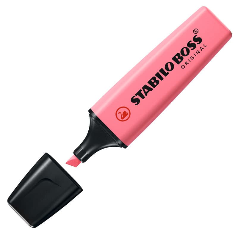 Pincel marca texto Boss Pastel Cerejeira Rosa 70/129 Stabilo