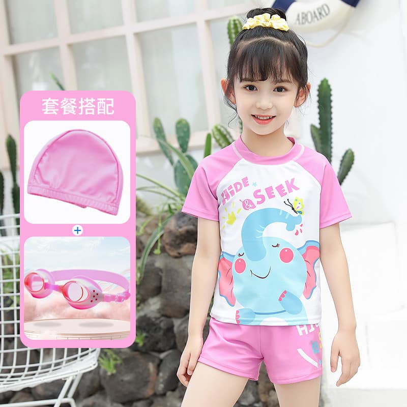 Crianças crianças maiô meninas verão princesa dividir bebê crianças médio grande crianças bonito meninas primavera quent