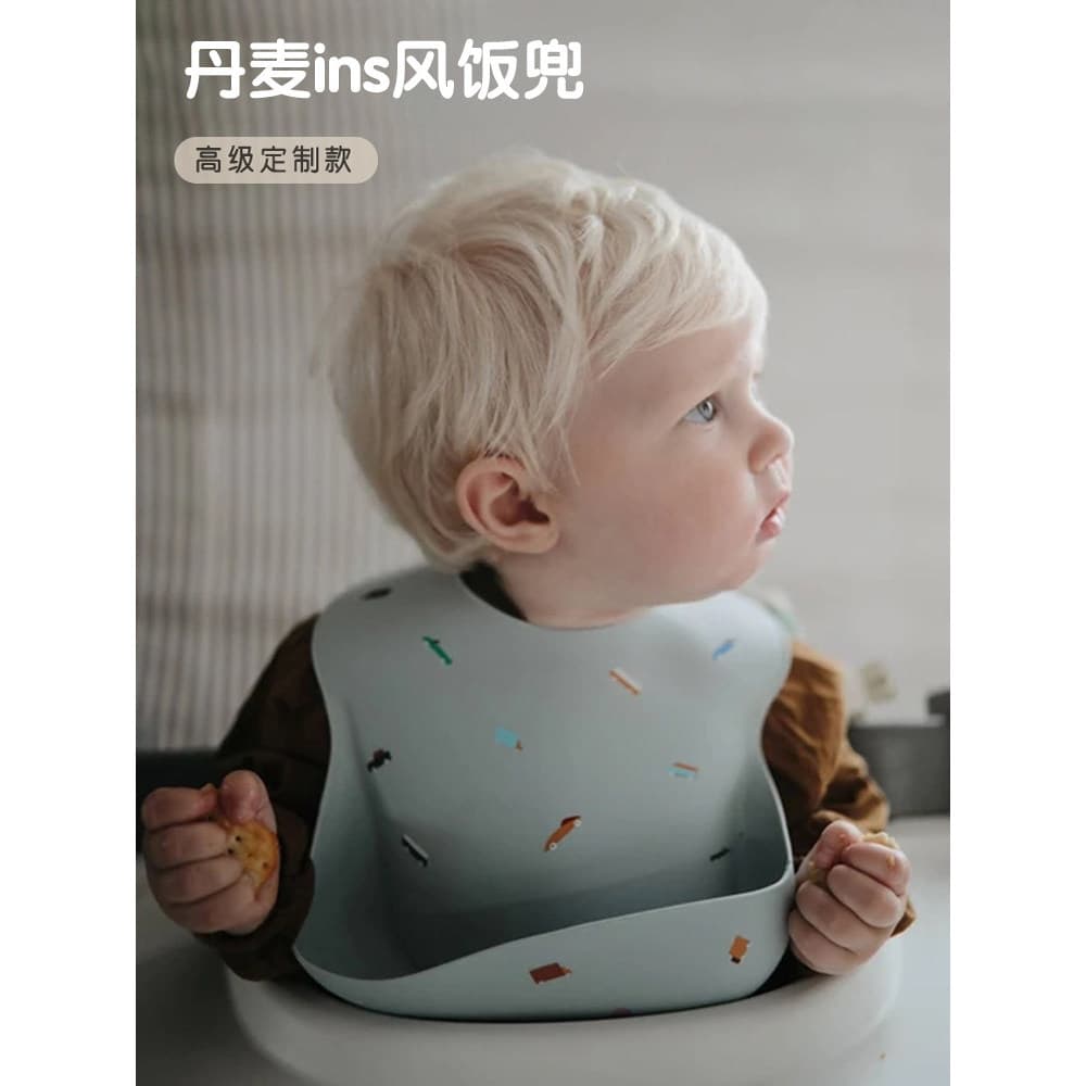 Babador de Silicone super macio babador do bebê comer ferramenta útil verão bebê à prova dwaterproof água arroz bolso An