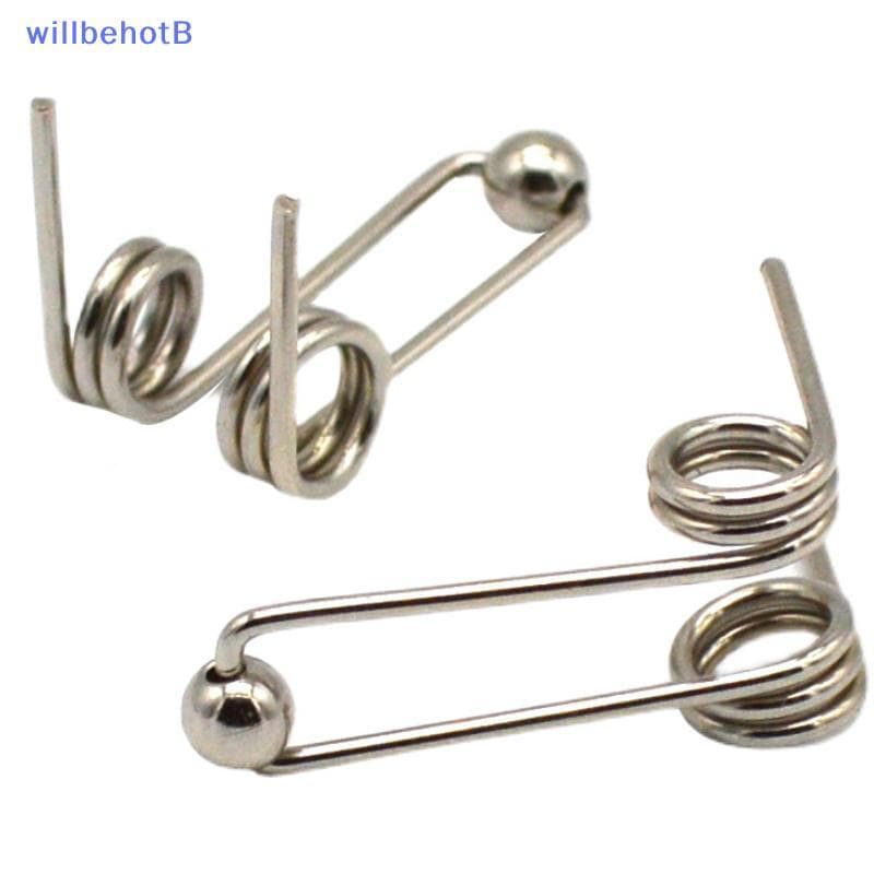 [WillbehotB] 2 Unidades De Diâmetro Do Fio 1.2 Mm Substituição Ferro De Ondulação Duplo Retorno Mola De Torção Acessório