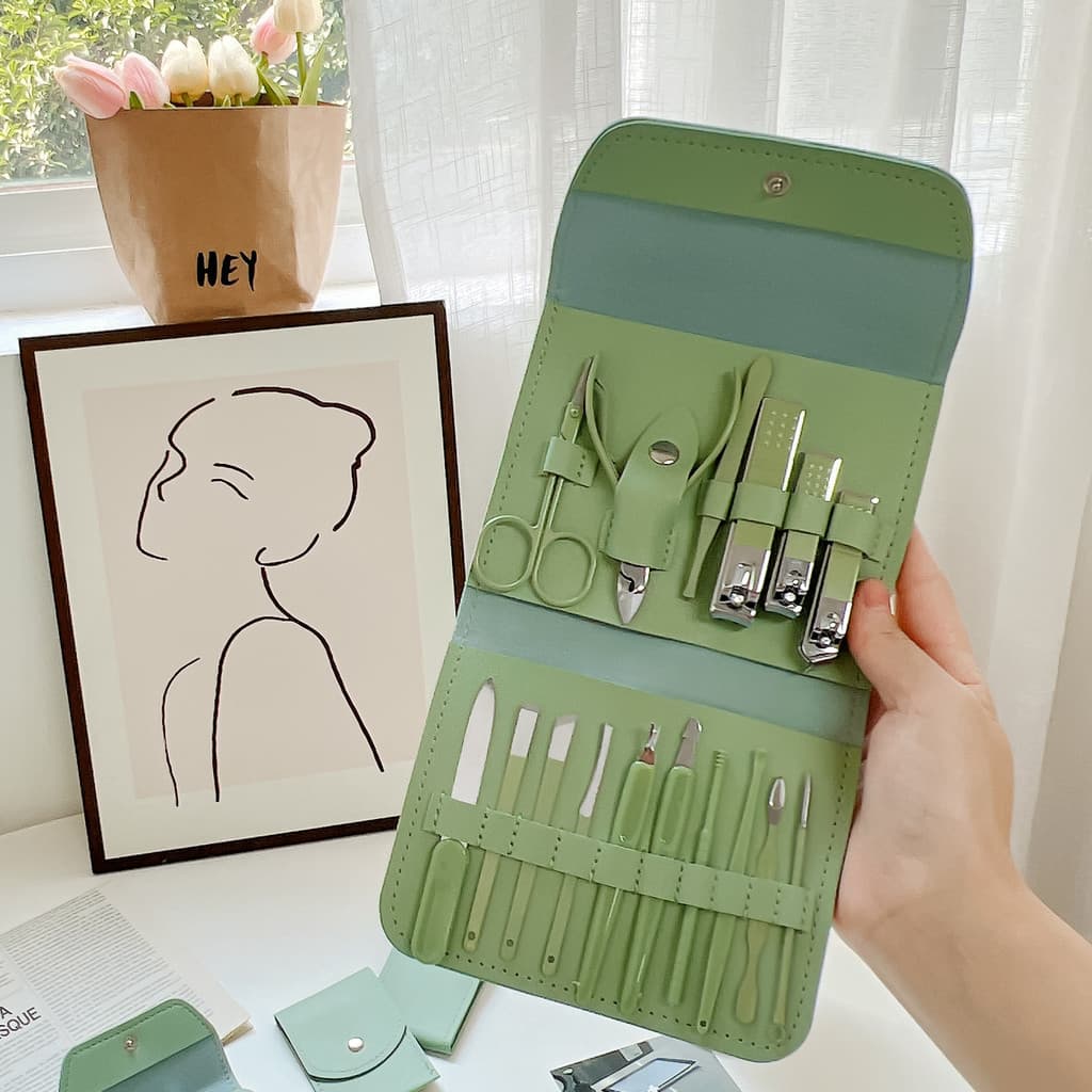 Conjunto de cortador de unhas ferramenta de corte doméstico adulto portátil tamanho grande esfoliante Diagonal cortador