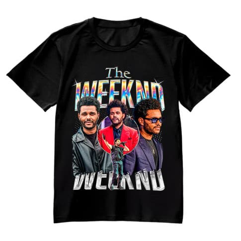 Camiseta - The Weeknd Cantor Pop Lançamento Camisa Blusa Unissex Algodão