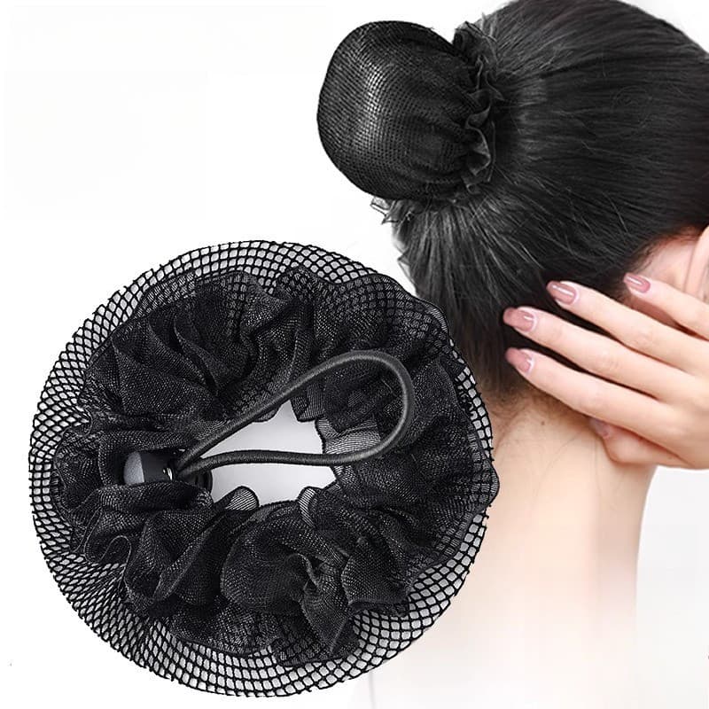Simples Coque De Cabelo Preto Moda Alta Elasticidade Dança Rede Invisível Das Crianças Net