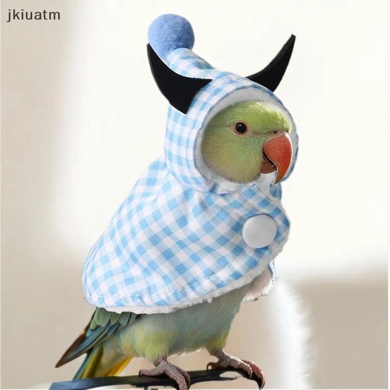 [jkiuatm] Capa Divertida E Quente Com Chifre De Touro Pássaro , Mantenha Aquecido Para O Inverno , Fantasia De Roupas Qu