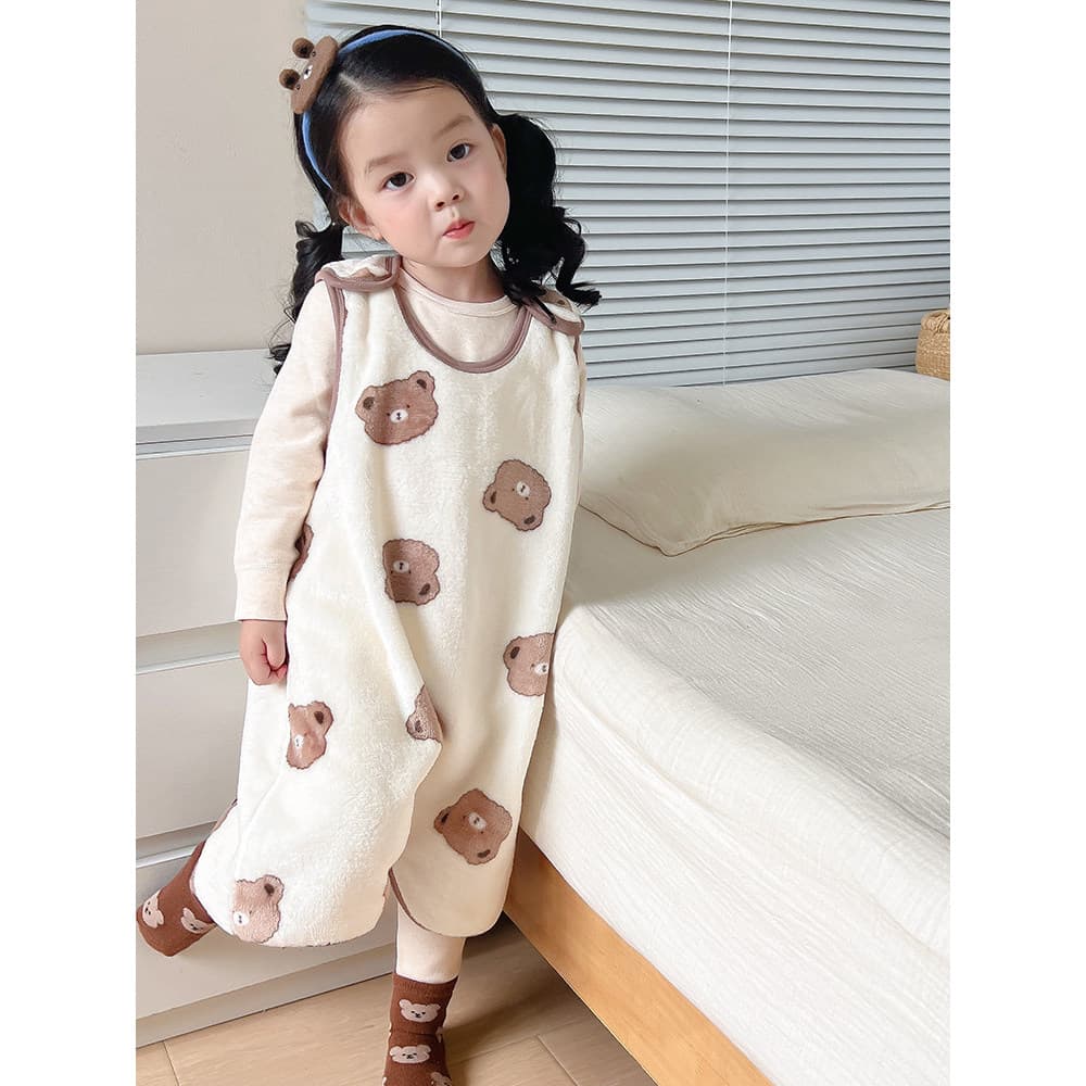 Bebê sem mangas flanela saco de dormir colete do bebê colcha à prova de chute pijamas primavera outono crianças colete d
