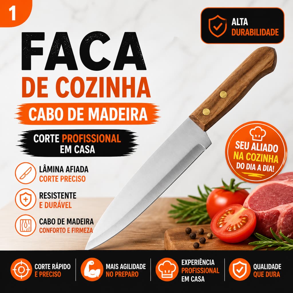 Faca Afiada Aço Inoxidável Cabo Madeira Promoção Especial Chef Restaurante Buffet Casa Bar Aço Inoxidável Atacado
