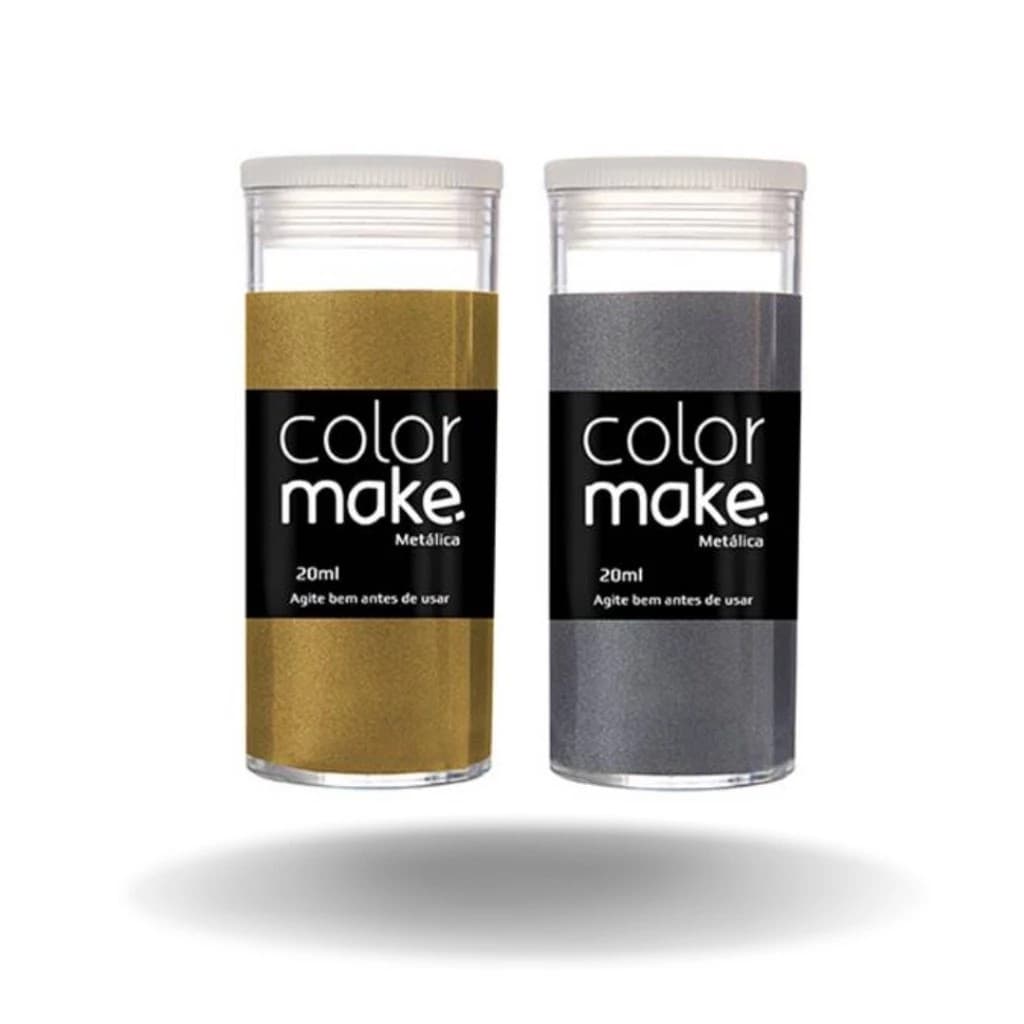 Tinta Metálica Cremosa Colormake Maquiagem perfeita para Artística, Estátua, Corpo, Teatro