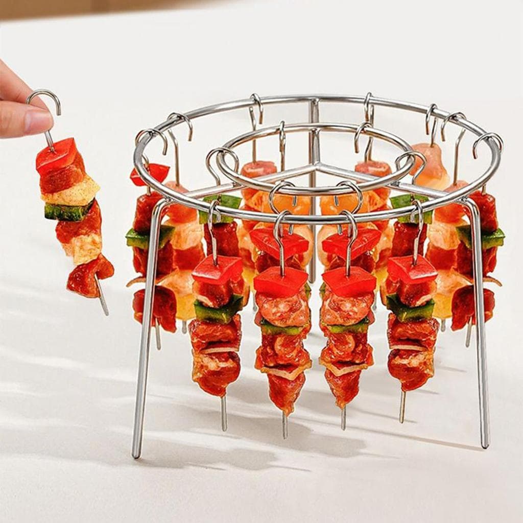 Fritadeira De Ar Churrasqueira , Espeto Grelhado Rack Espetos De Carne Forno De Aço Inoxidável Acessórios Para Cozinhar