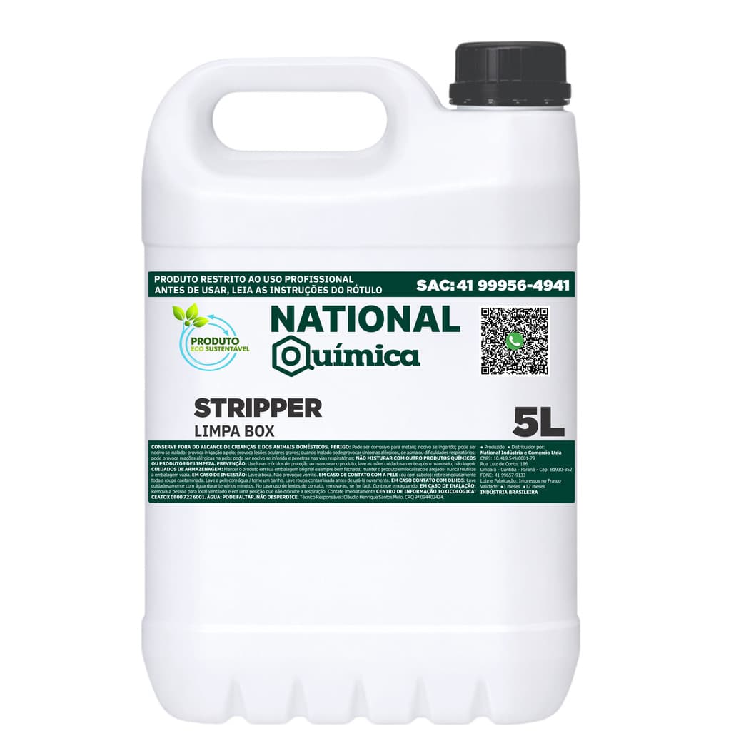 Limpa Box 5 L Stripper National Química