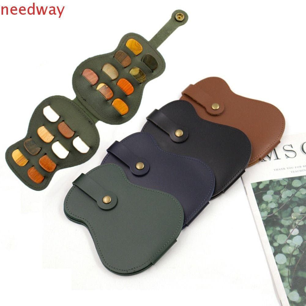 NEEDWAYB Estojo De Suporte Para Palhetas De Guitarra , Colorido Pode Conter 18 Peças , Caixa De Bolsa De Armazenamento ,