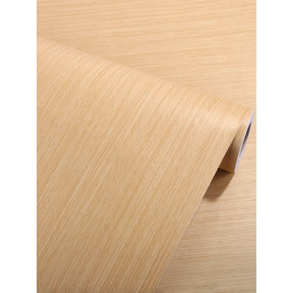 Adesivo de grão de madeira amarelo grosso Log cor grão de madeira papel auto-adesivo imitação porta de madeira móveis Ve