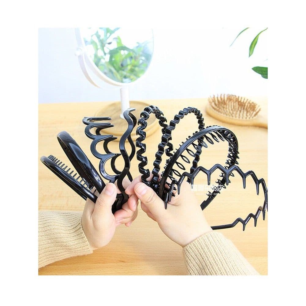 Tiara feminina rosto lavagem All-Match Outing imprensa cabelo bandana Hairband dente Anti-deslizamento hairpin cabeça ca