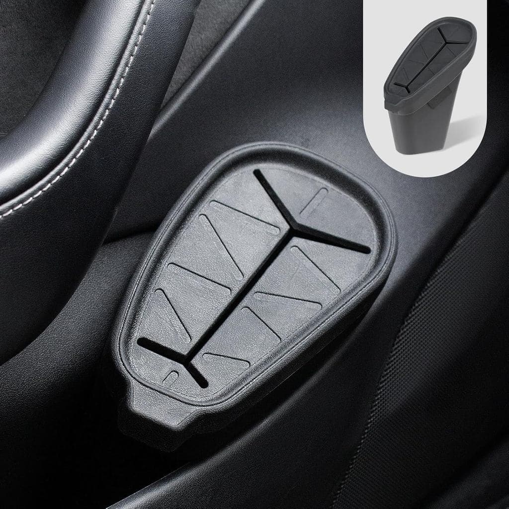 Lixeira para Tesla, Lixeira para Tesla Model 3 2017-2023, Lixeira de Carro com Tampa (Apenas para a Porta do Motorista)