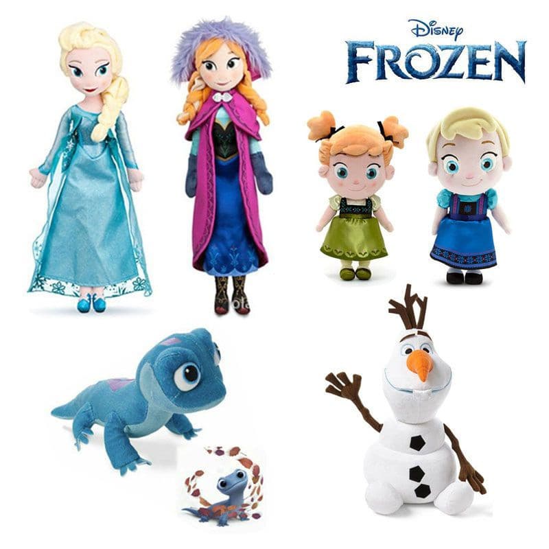 50cm Disney Frozen Elsa E Anna Snow Queen Brinquedos De Pelúcia Recheados Boneca Princesa Recheada Aniversário Para Cria