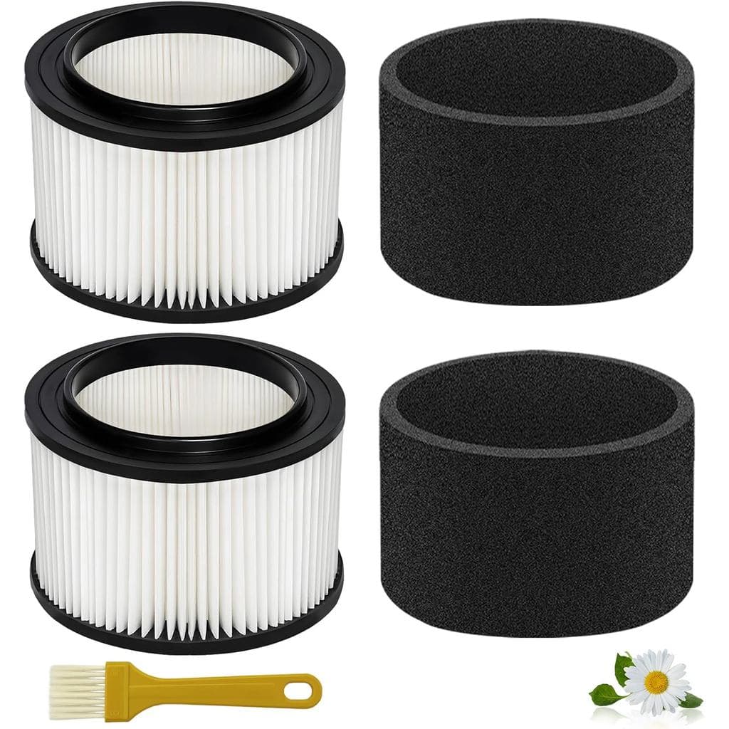 Pacote com 2 Filtros de Substituição 17810 para Aspirador Craftsman Shop Vac 9-17810, Compatível com Aspiradores de Uso