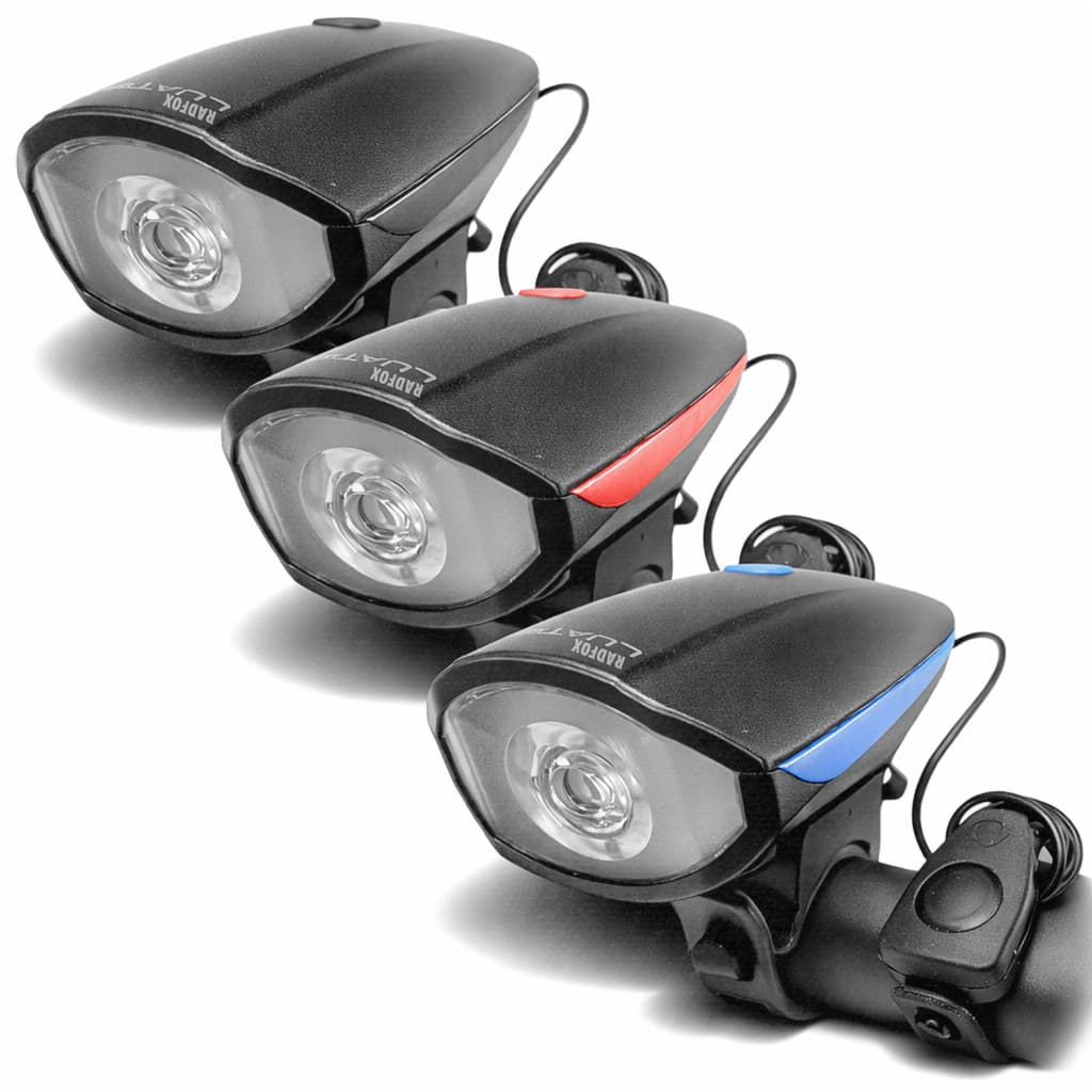 farol de bicicleta  Potente com buzina bateria  Recarregável