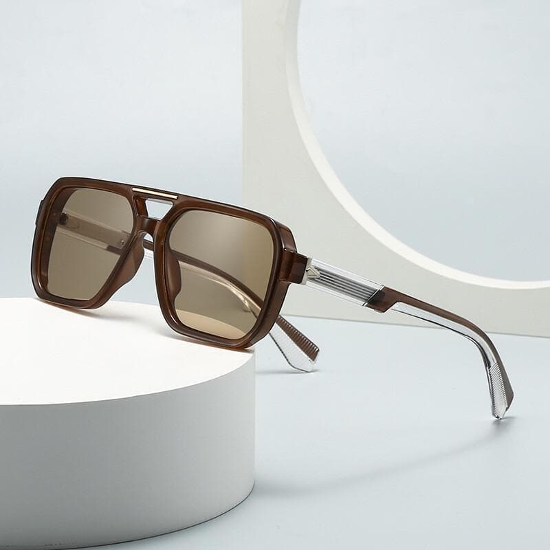 Óculos de Sol Vintage para Homens, Óculos de Sol para Férias, Óculos de Sol com Proteção Solar, Óculos Steampunk***&--*-