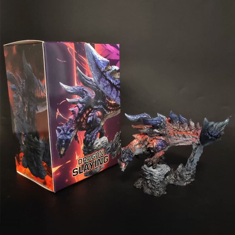 Figura articulada de 8cm da série de jogos japoneses "Monster Hunter: World", dragão voador feroz Gravynus Dinovaldo, mo
