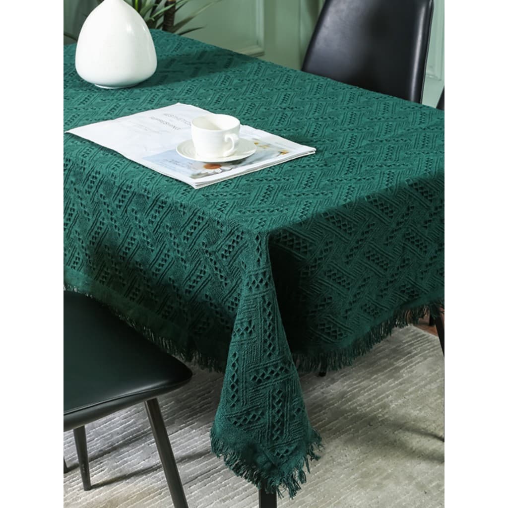 Toalha de mesa moderna e simples de cor sólida, toalha de mesa para acampamento ao ar livre, mesa para quatro pessoas, A