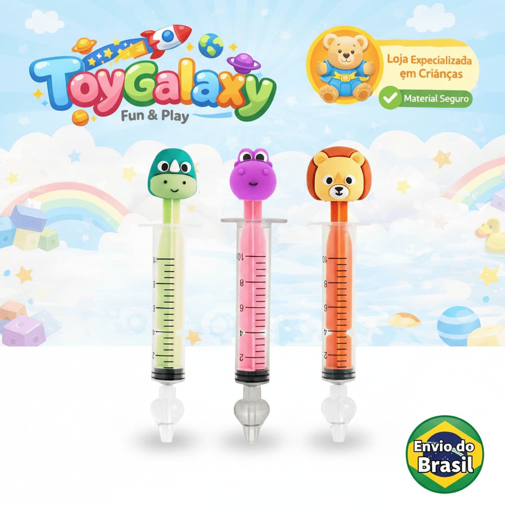 Seringa Lavador Nasal Buba Dino Bebê Infantil