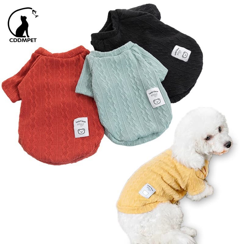 Cachorro Gato Camisola Inverno Quente Roupas Para Cães Pet Colete De Malha Dachshund Schnauzer