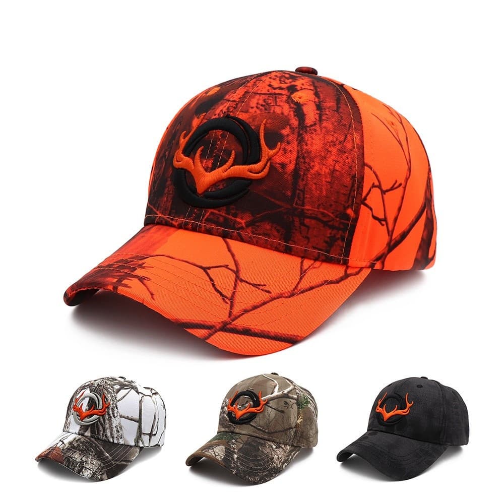 Novo Boné De Beisebol Camuflado Bonés De Pesca Masculino Caça Ao Ar Livre Camuflagem Chapéu Da Selva 3D Cabeça De Veado