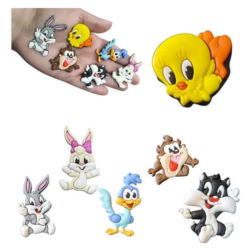 Kit 6 Pins Bottons Enfeites Para Babuche Turma Personalizada 034