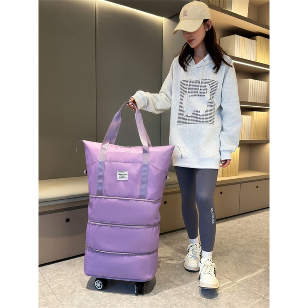 Bolsa de viagem de curta distância, roda Universal, bolsa de bagagem dobrável, grande capacidade, bolsa de embarque resi