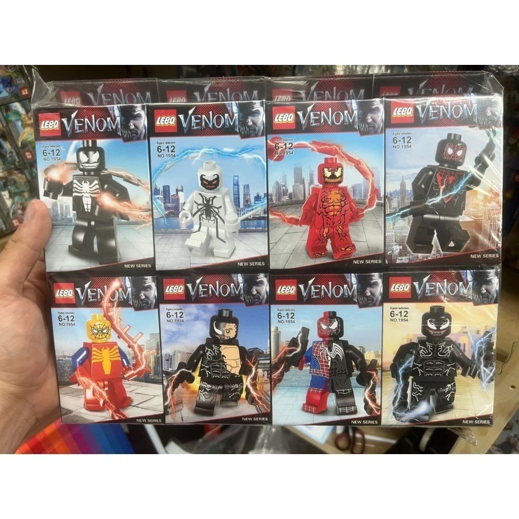 KIT LEGO HOMEM ARANHA VS VENOM 8 PARTES - ENVIO IMEDIATO