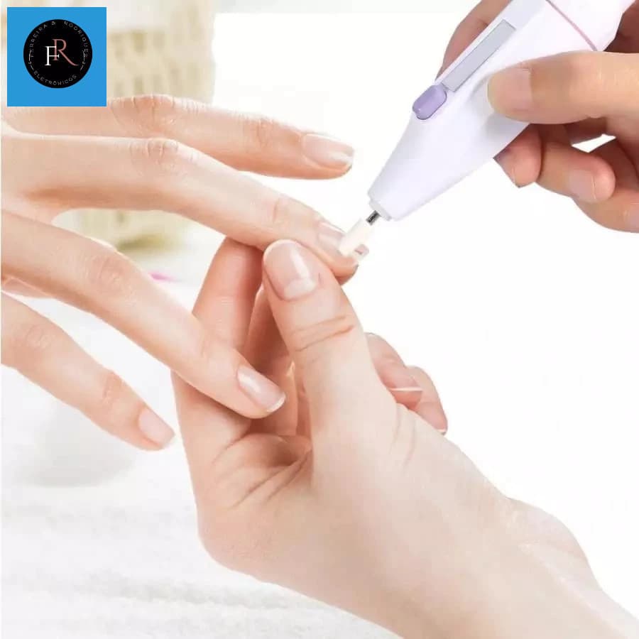 Lixa Unha Profissional Sem Fio KA-1951 Kapbom Lixa Unha Eletrica Manicure Profissional Sem Fio Pedicure