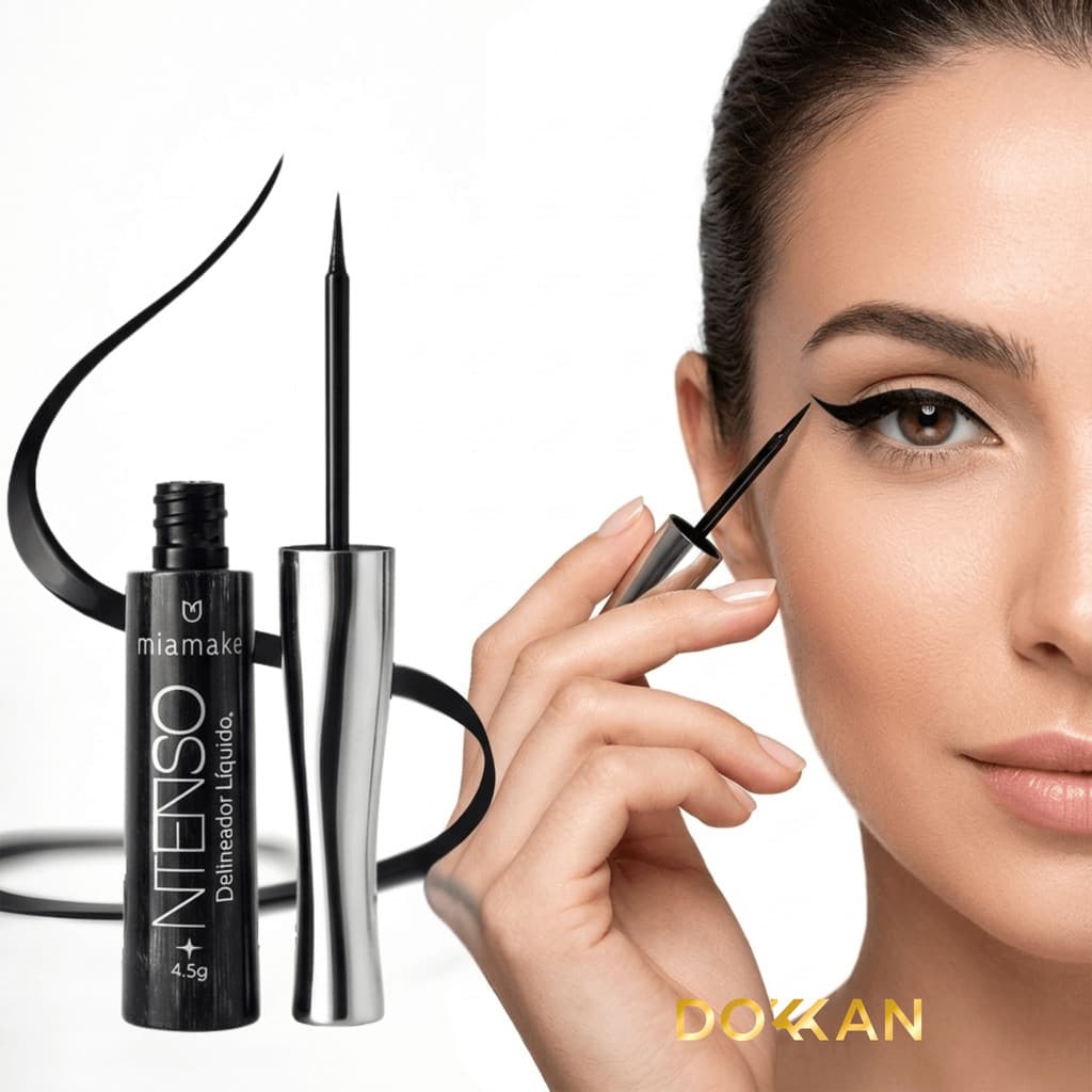 Delineador Preto Intenso Resistente à Água Mia Make 4,5ml