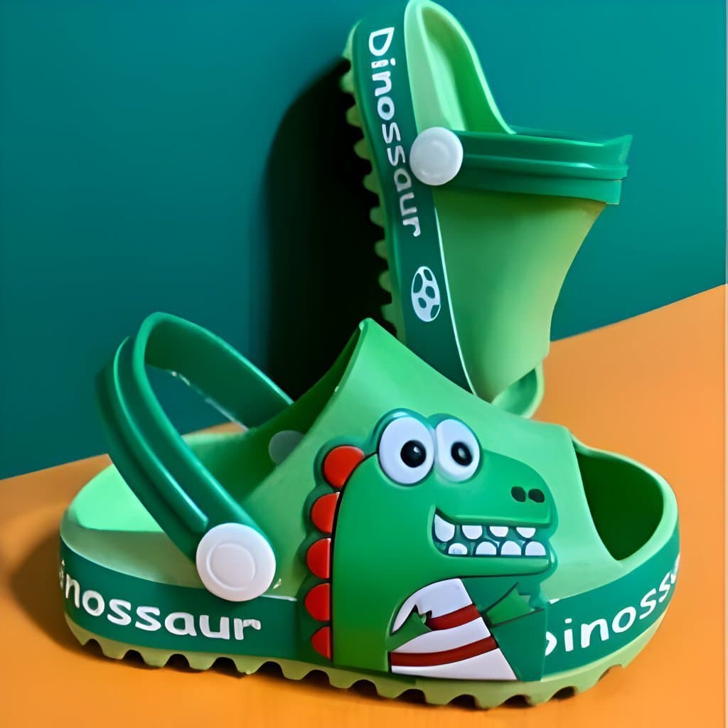 Sandália Chinelo Infantil Dino Slide Nuvem Papete Menino