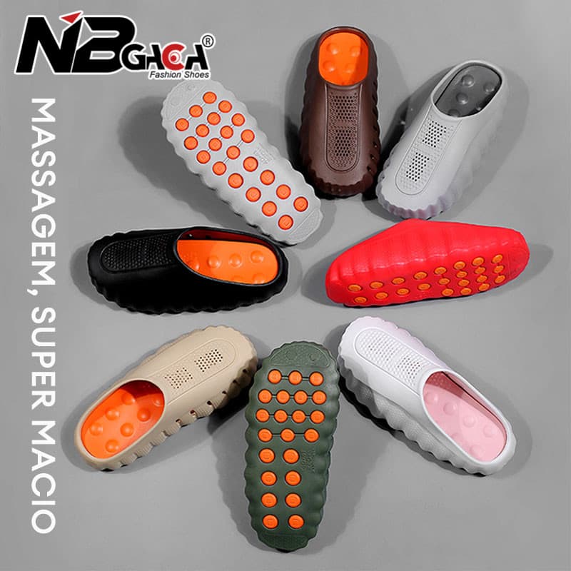 Chinelos De Massagem De Dedo Do Pé Leve De EVA Masculino E Feminino Ao Ar Livre Novas Sandálias Esportivas Moda Infantil