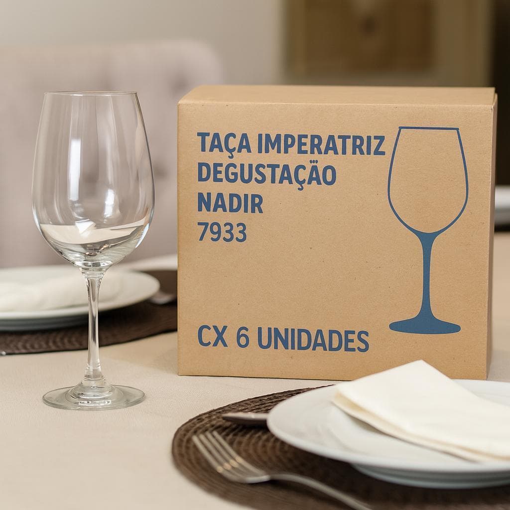 Taça Imperatriz Degustação 600Ml Nadir - Cx 6 Unidades