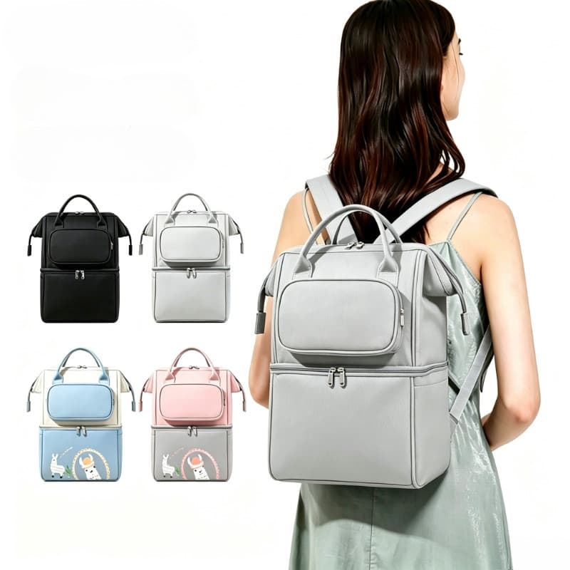 Mochila Multifuncional Feminina De Grande Capacidade , À Prova D'água , Portátil , Ideal Para Passeios , Mãe E Bebê , Pr