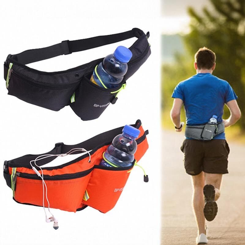 Ao ar livre multifuncional Fitness maratona correndo cintura saco esportes garrafa de água equipamentos montanhismo tele